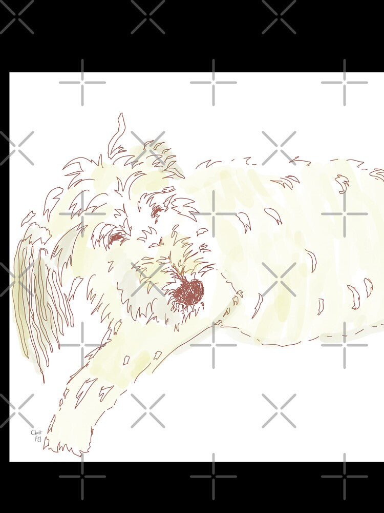 Sleepy Dog by LovelyDayArt