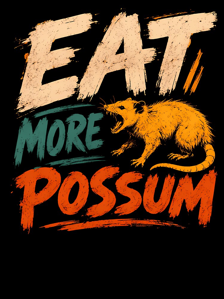 Eat More Possum Funny Opossum Animal Lover Wildlife Humor by Eversoles