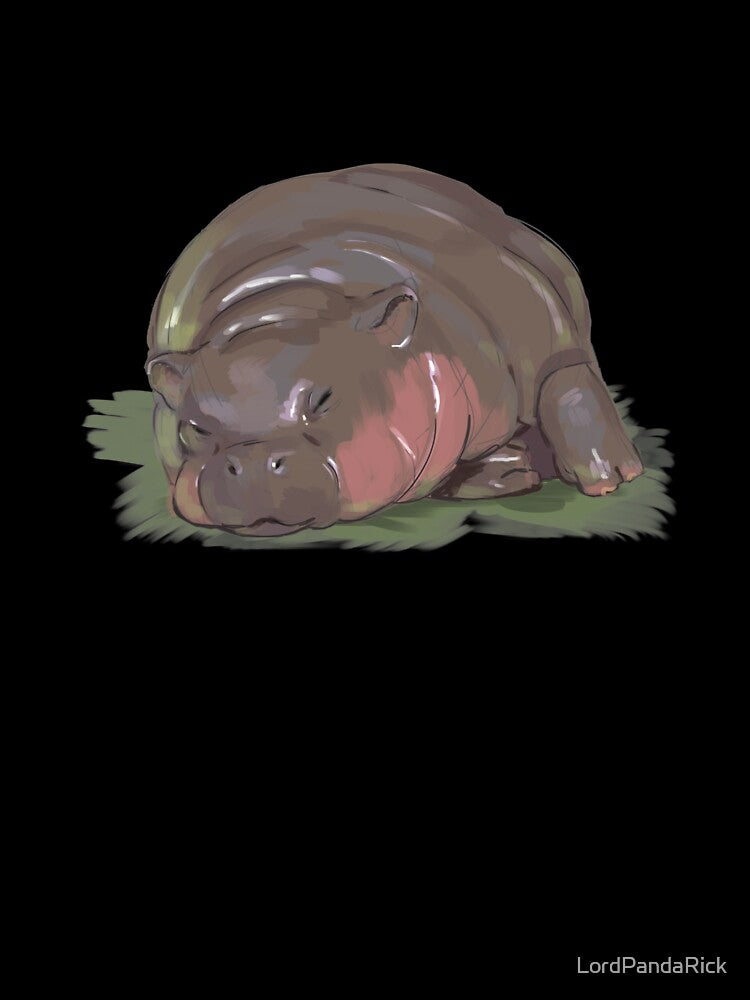 Sleeping Baby Hippo Sketch by LordPandaRick