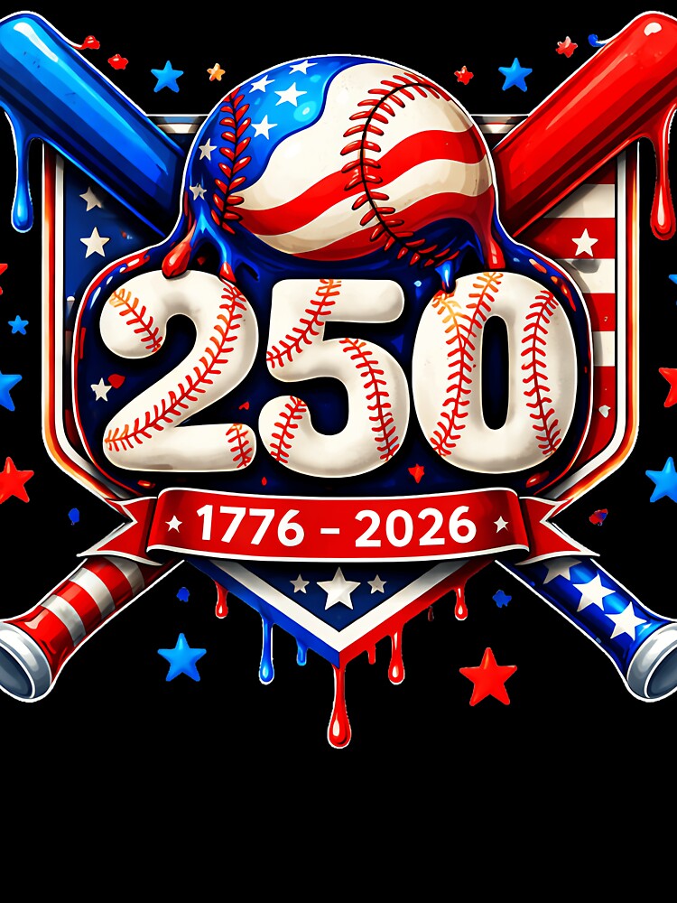 250 1776 - 2026 USA Patriot Baseball Anniversary by QuentinHarrow