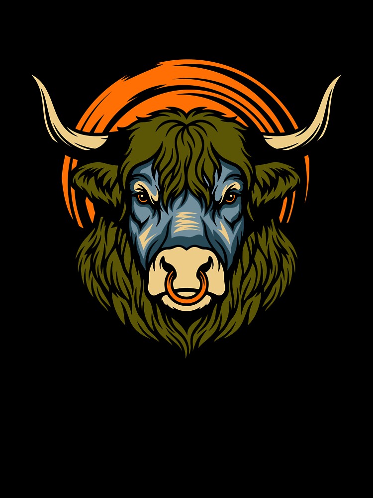 Bull Illustration by GinyHappyLogo