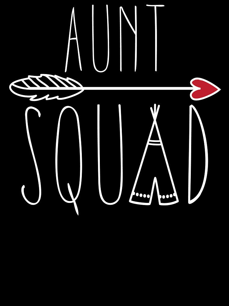Aunt Squad - Arrow with Heart - Gift for Auntie by peaktee
