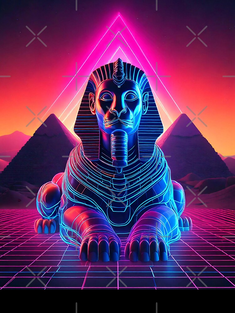 Vaporwave Sphinx by Unwind-Art-Work