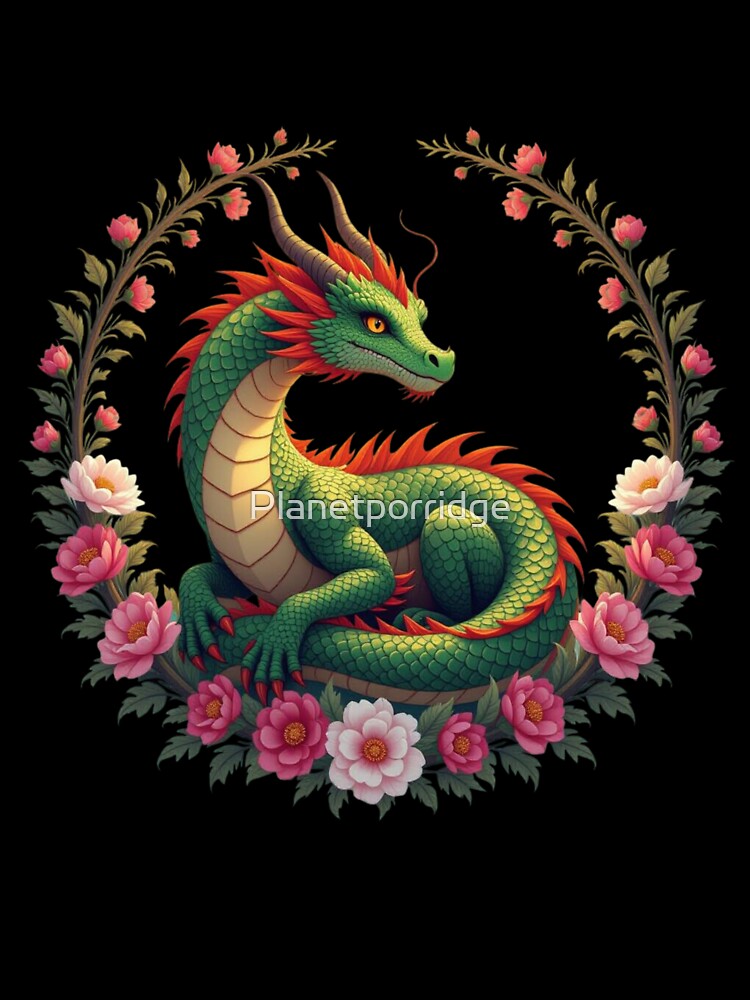 Flower Dragon Art by Planetporridge