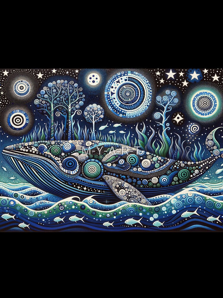 Starry Whale by M-Y-A-R-T-