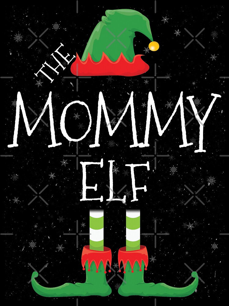 Mommy Elf Family Matching Christmas Group Funny Gift by DavisHasari