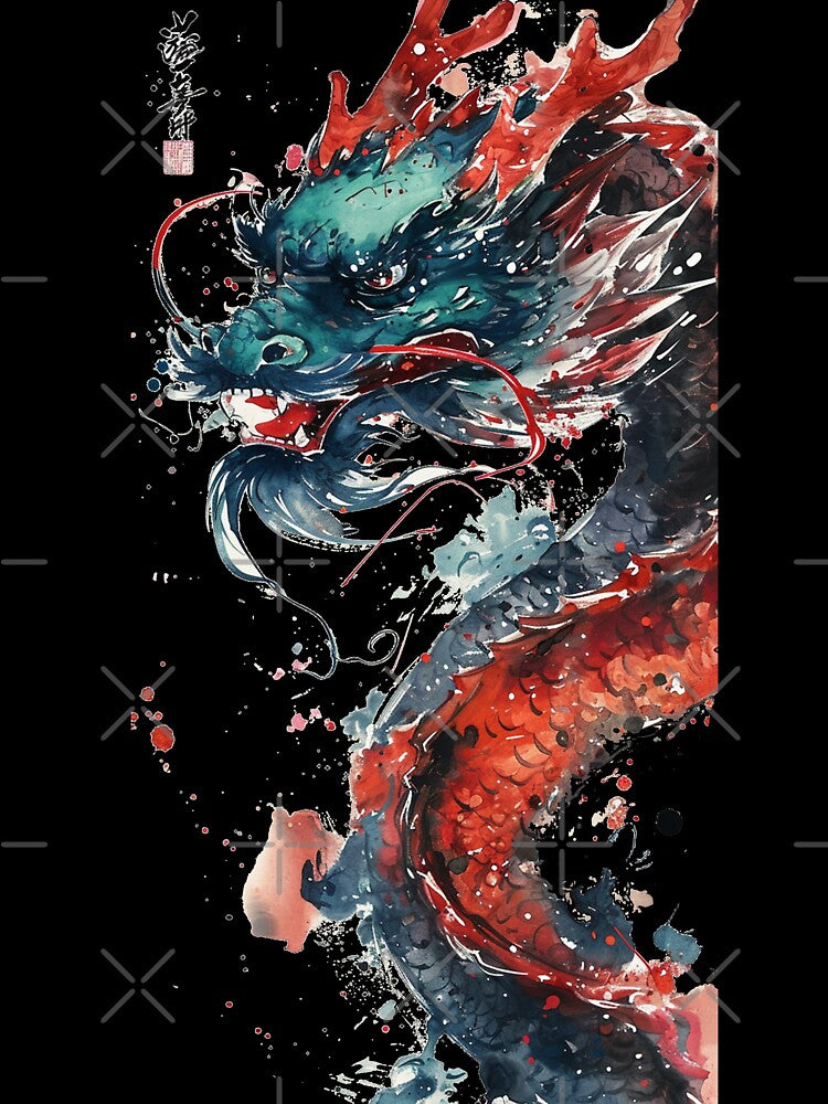 The Mystic Blue Dragon by geekAIfasion