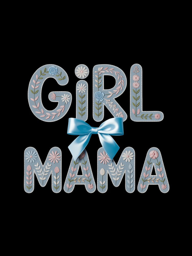 Girl Mama Cute Girl Mama Mothers Day Coquette Girl Mama Bow Mama by FaithAbbott