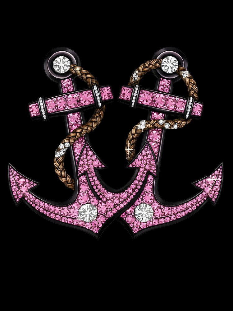 Pink Anchors Couple Valentines Day by KroghDs