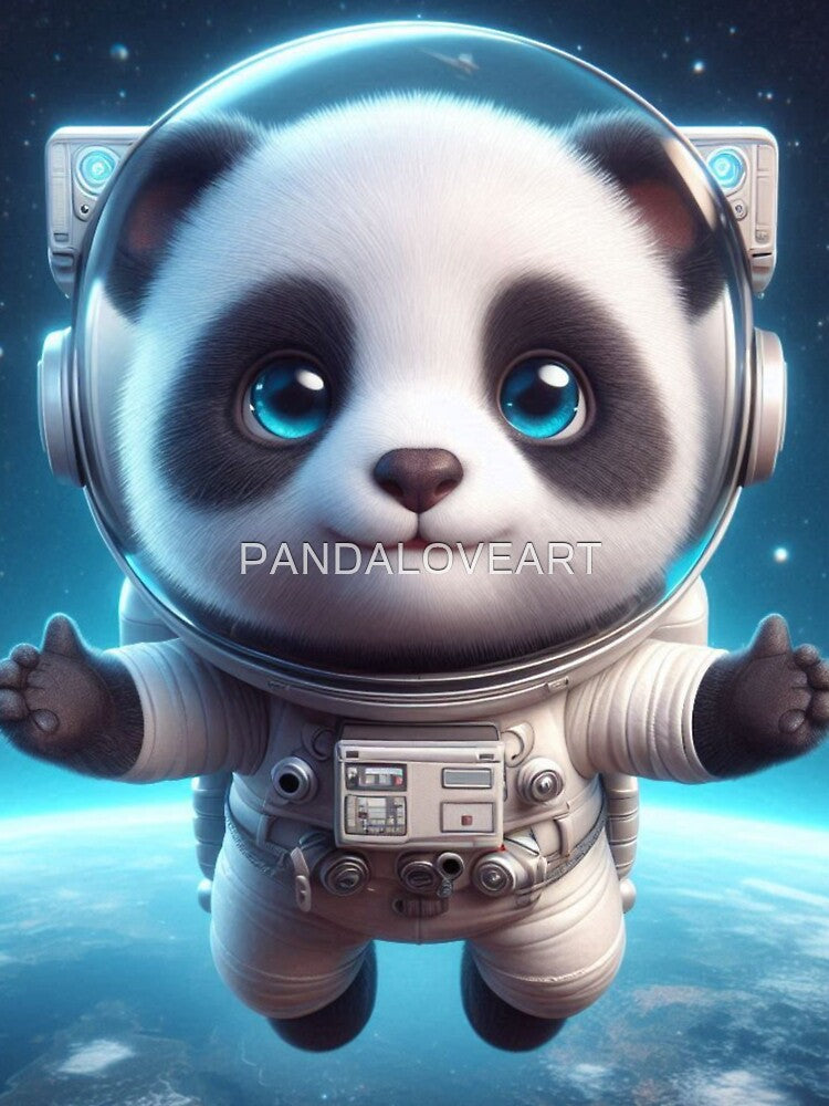 Astronaut Panda 3 by PANDALOVEART