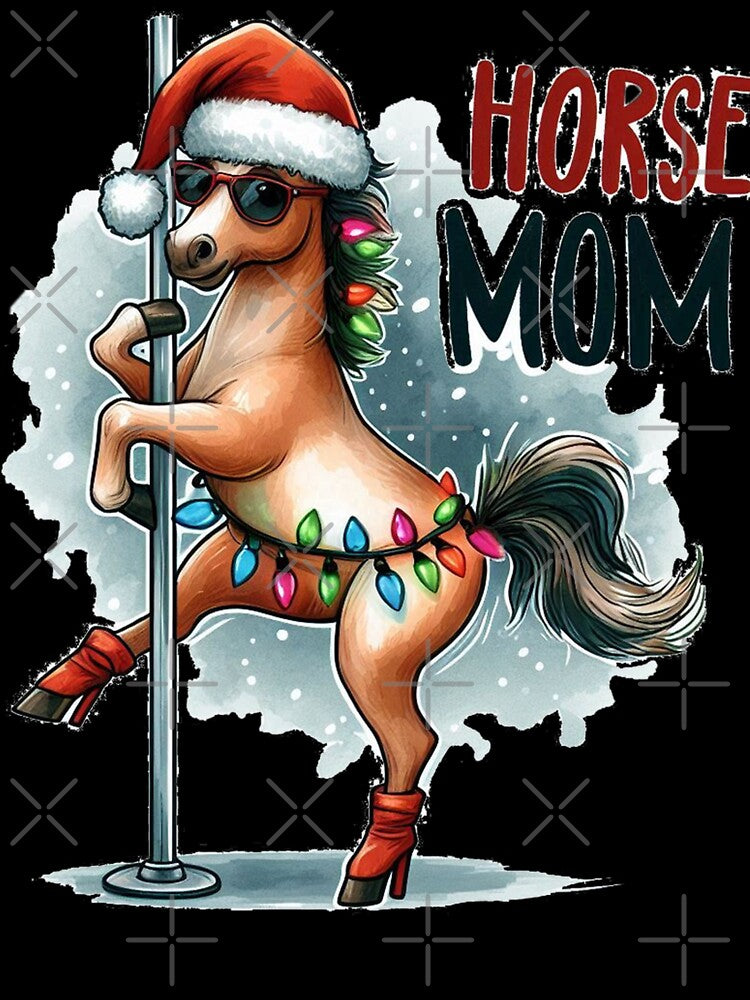 Christmas horse mom by clarkfraser