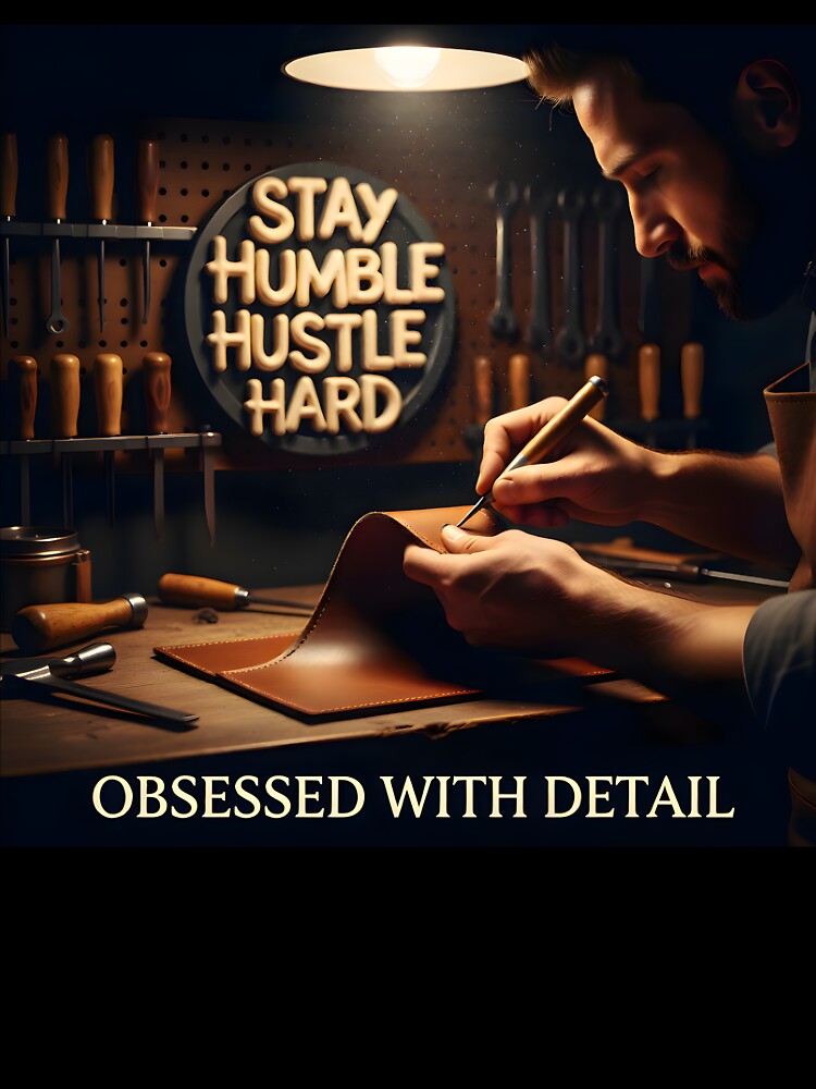 Obsessed with Detail Artisan Leather Crafting: Hustle Mastery Blueprint Ad by Creative-RE