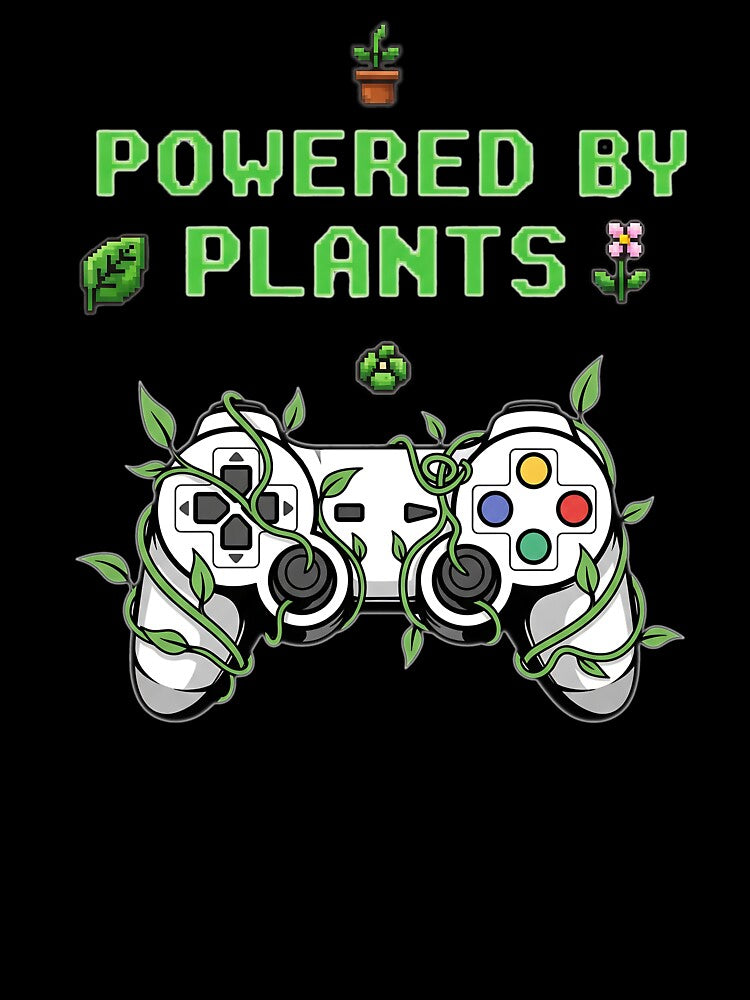 Vegan Gamer - Powered by Plants Pixel Art Controller by Joyful-Park
