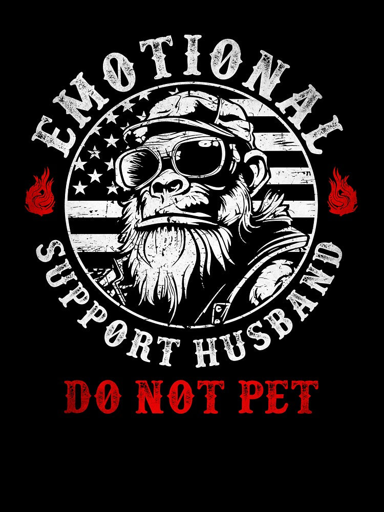 Emotional Support Husband Do Not Pet Funny by studio-ssaam