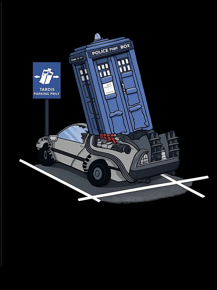 Tardis Parking Only Funny Sci Fi Time Travel Design by Ekonolotie