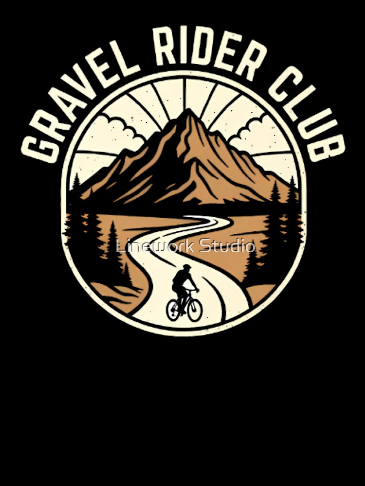 Gravel Rider Club Mountain Path by Linework Studio