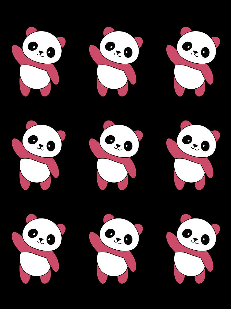 9 Best Cute Pink Panda illustration pack by CuteArtPack