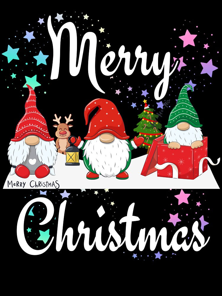 Merry Christmas Christmas Tree Reindeer Christmas Elves by FreeMind-Design