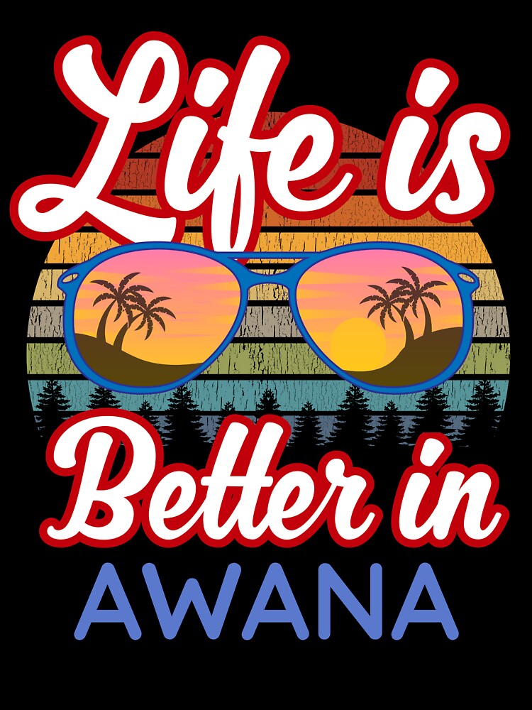 Awana Souvenirs - Beach Holiday Resort T-Shirt by Higher-Life-Art