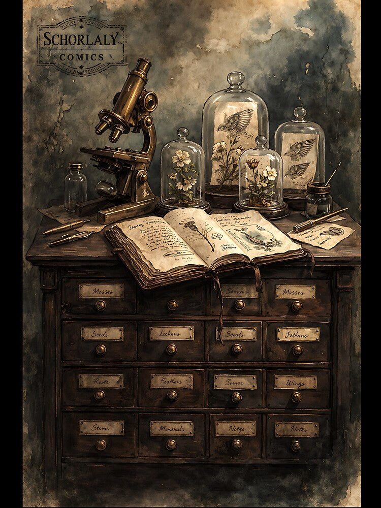 The Naturalist’s Specimen Cabinet - Scholarly Dark Academia by bapupa