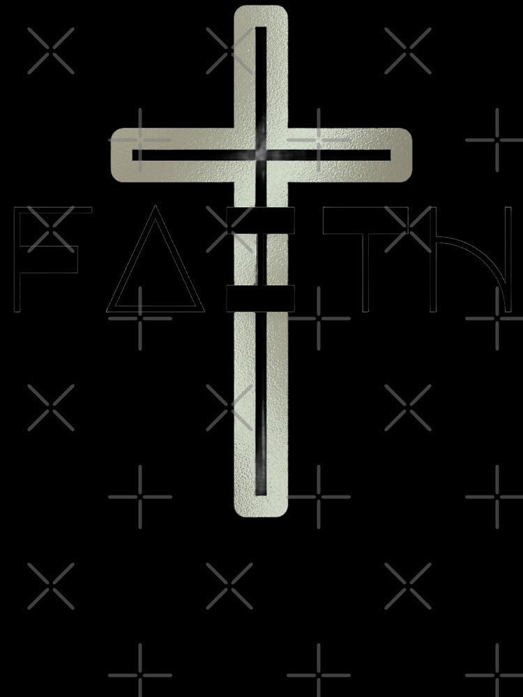 FAITH Bold Minimalist Design - Spiritual Word Art for Believers by AlienTechs