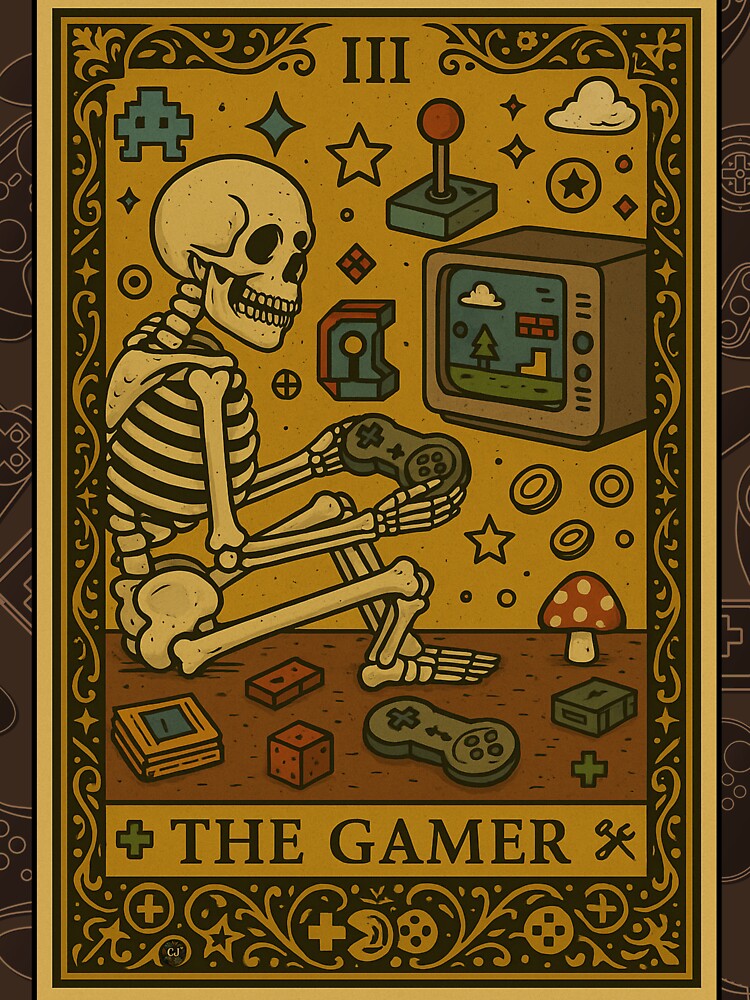 The Gamer: A Tarot of Pixels and Persistence by CJsCustomPrints
