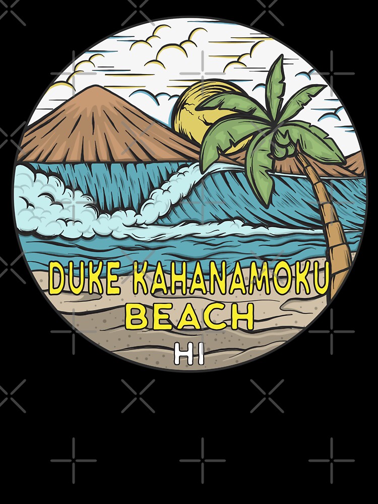 Duke Kahanamoku Beach Hawaii Vintage by KrisSidDesigns