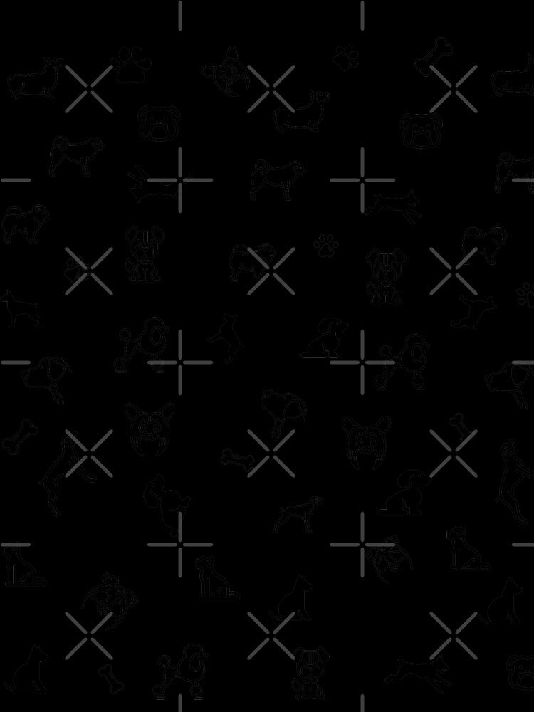 Cute Dog Pattern Blue by ByMoss