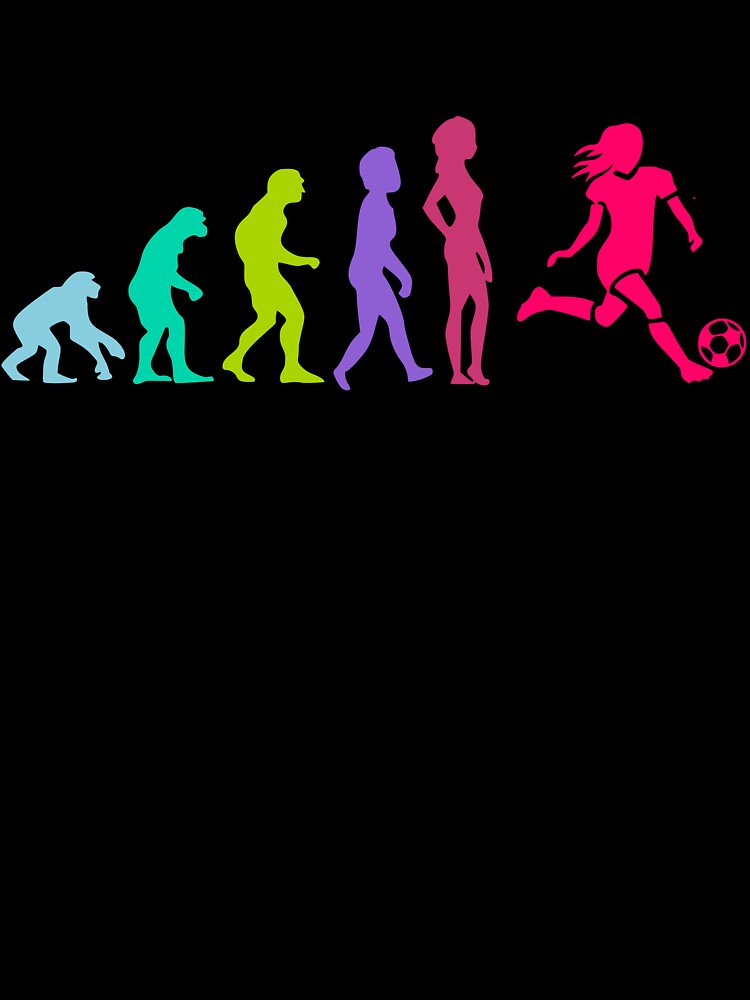 Evolution of girls soccer by funnytshirtco