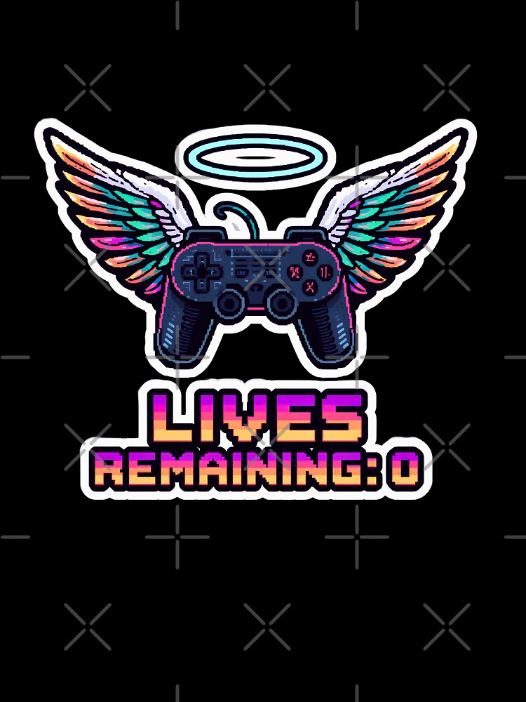 Retro Gamer Sticker – Lives Remaining: 0 by Kavya Art