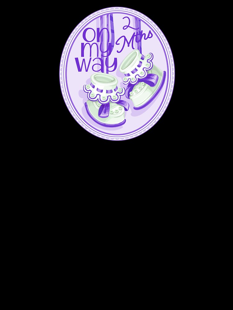 “On My Way - 2 Mths” Purple (Incl. Maternity & Baby Wear) by PawsitiveMum
