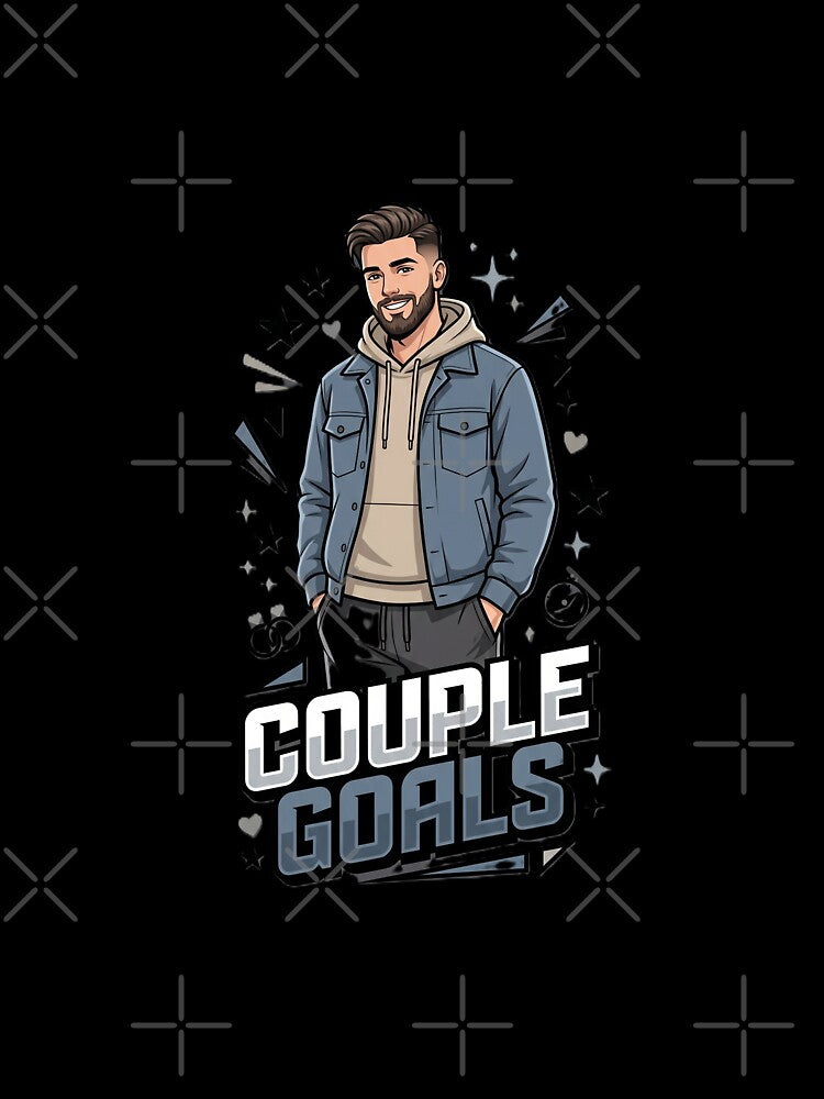 Couple Goals T-Shirt Design for Men | Funny Romantic Husband POD Graphic | Matching Couple Shirt PNG by Prism-Bubble