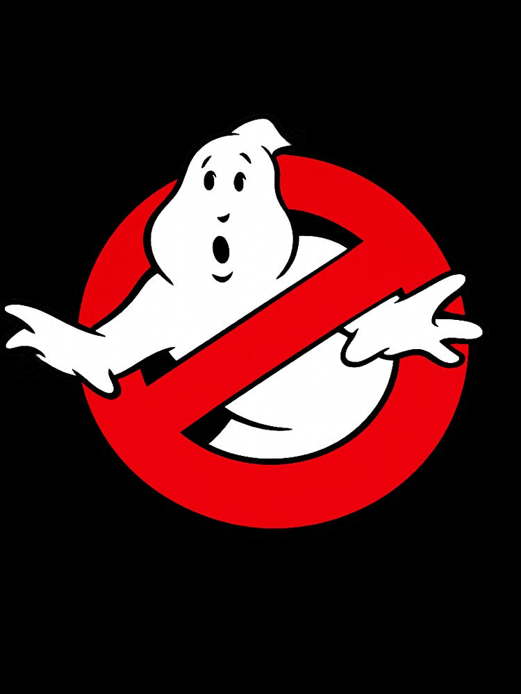 Ghostbusters Inspired Retro Ghost Logo Design – Classic Paranormal Pop Culture Artwork by GarnerSupplyCo