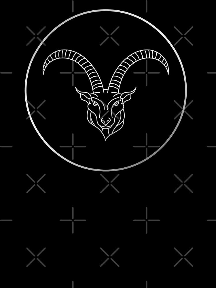 Capricorn Zodiac Art Silver by Felicity-K