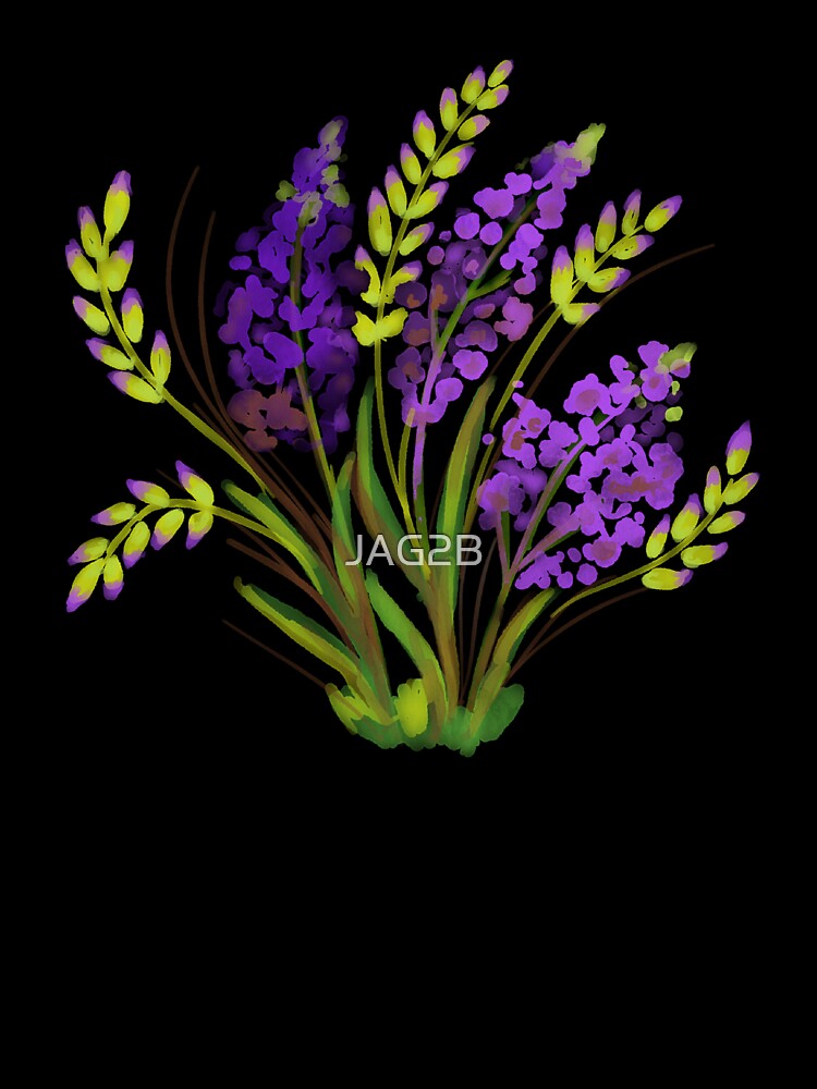 painting of purple flowers (lupine, sage) by JAG2B
