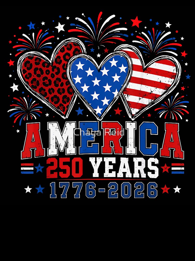 USA 250th Anniversary Semiquincentennial America 250 Years Fourth Of July by Chaya Reid