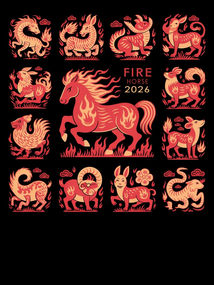 2026 Year of the Fire Horse: Traditional Chinese Paper-Cut Art by Doodlehub