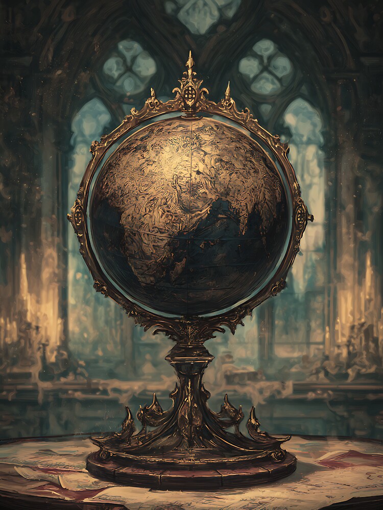Scholarly Old Globe by bapupa