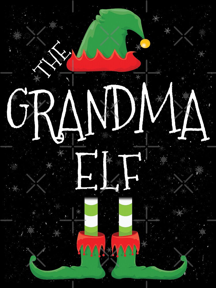 Grandma Elf Family Matching Christmas Group Funny Gift by DavisHasari
