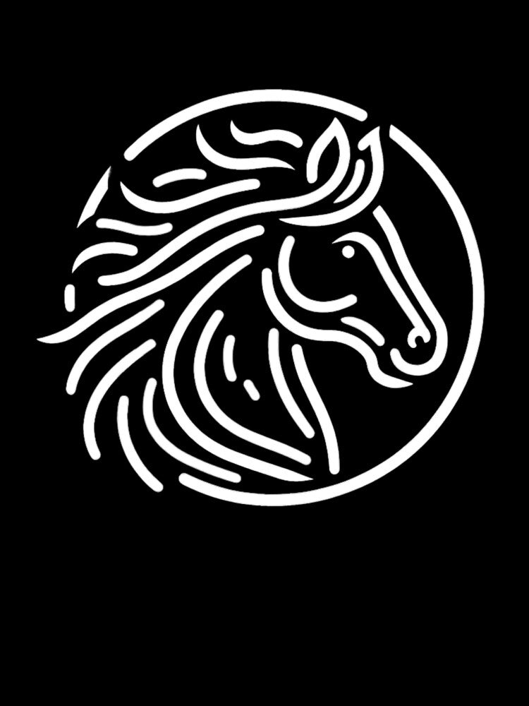 Majestic Horse Symbol Design for Equine Lovers by gkhanco