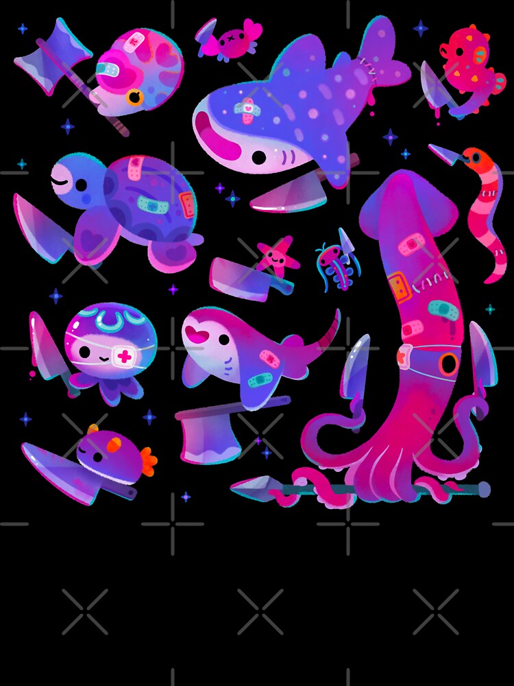 Stabby marine life by pikaole