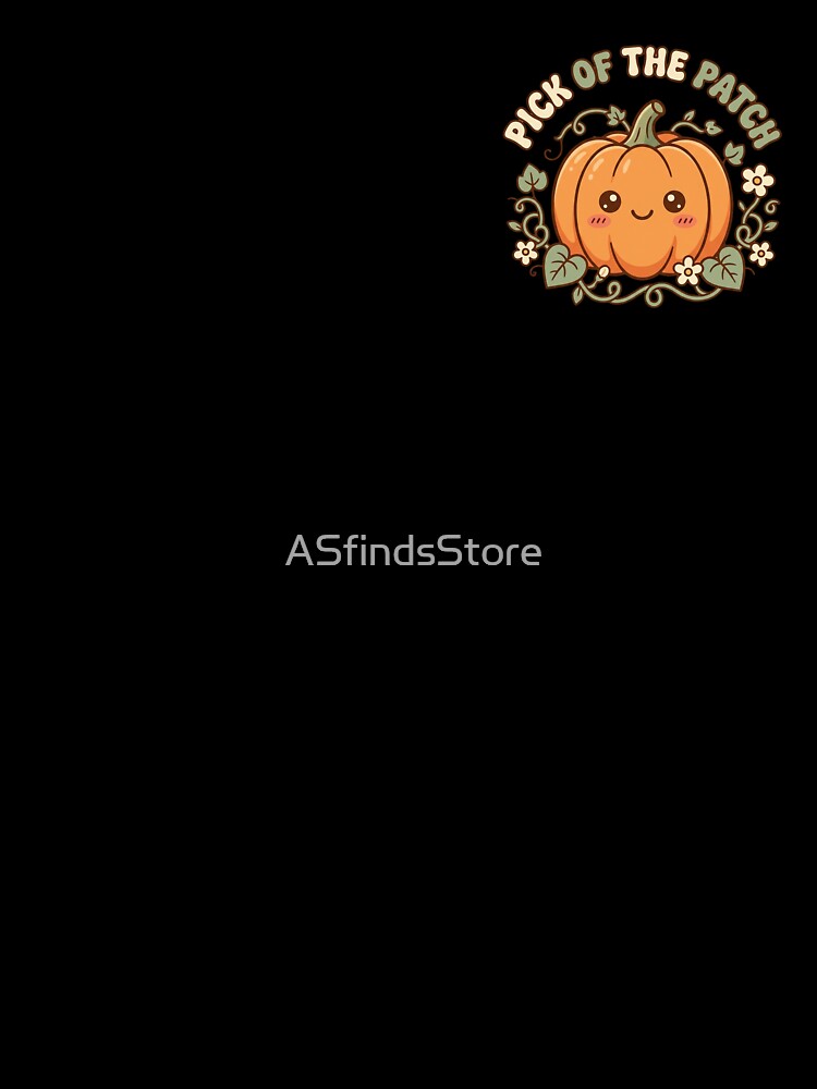 Pick Of The Patch Cute Kawaii Pumpkin Floral Fall Autumn Baby Toddler Design by ASfindsStore