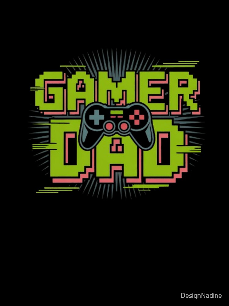 Gamer Dad - Retro Pixel Art Design by DesignNadine