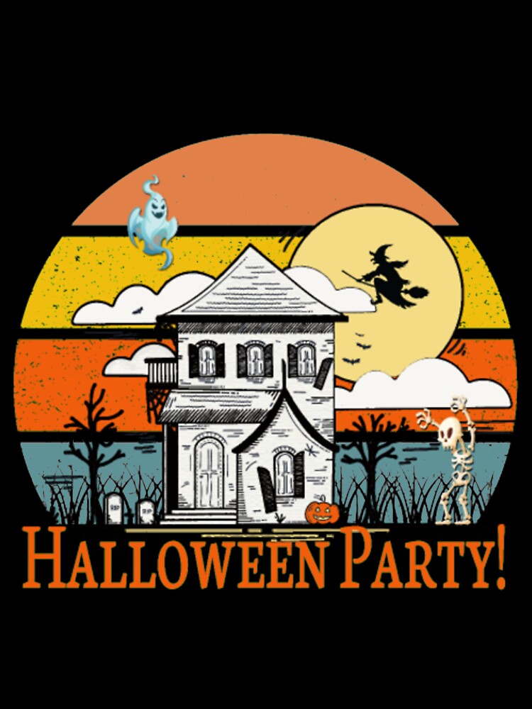 Halloween Party Vintage Haunted House Ghost by Clavitaps
