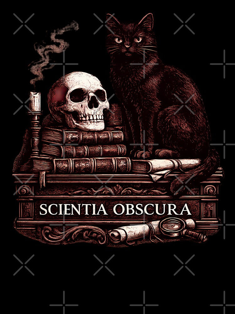 Scientia Obscura Black Cat Gothic Academia by chattsuede