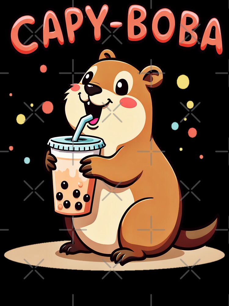 Capy Boba - Cute Capybara by AlphaTeez