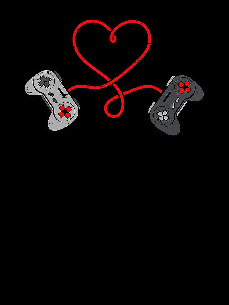 Gaming Controller Heart Valentine Retro Gamer Love by FGTV2021