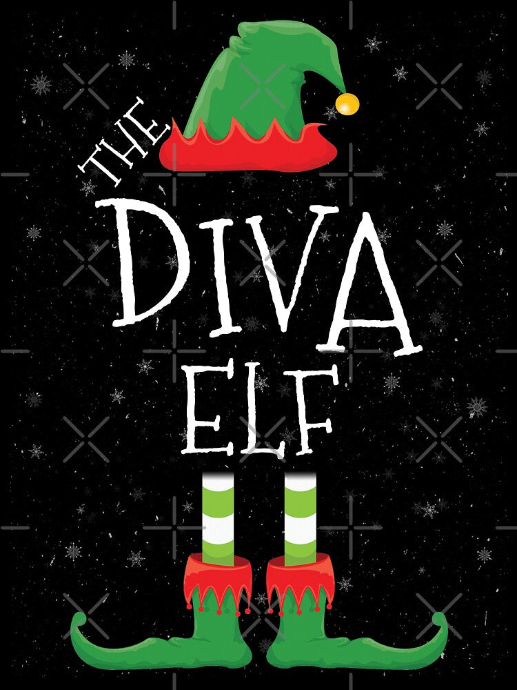 Diva Elf Family Matching Christmas Group Funny Gift by DavisHasari