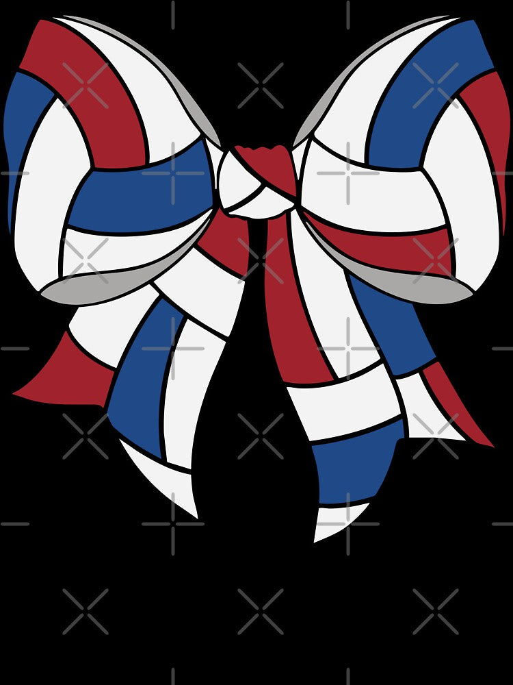 Volleyball Bow by Magnolia Valley Art