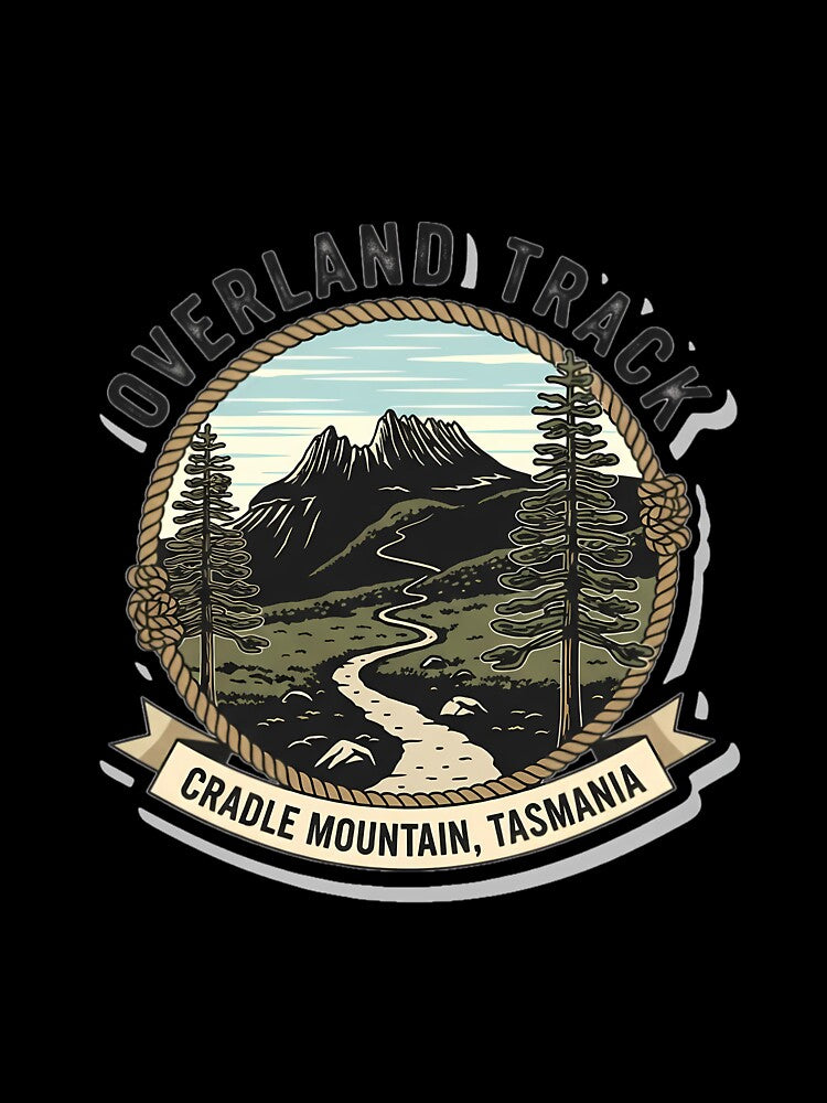 Cradle Mountain, Tasmania: A Classic National Park Badge by Digital Dreams Arts